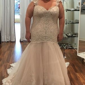 Allure Never Worn Wedding Dress-Plus Size 26